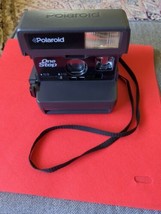 Vintage Original Polaroid One Step 600 Instant Film Camera W Strap Tested Mint - £36.67 GBP