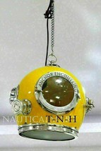 18&quot; nautical Diving Helmet Anchor Engineering Diver Ceiling Light For Ho... - £167.24 GBP