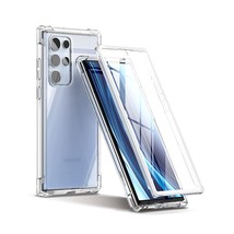 Compatible With Galaxy S22 Ultra Clear Case 5G,[Built In Screen Protector]Full - £27.39 GBP