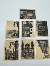 Antique France Travel Souvenir 7 Photo Cards 3.5&quot; x 2.5&quot; 1940s - £9.44 GBP