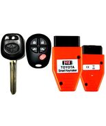 New TOYOTA 44D Chip Key + Remote GQ43VT20T / 5 BUTTON + Programmer USA S... - $44.99
