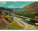 Clark Fork Valley Alberton Montana MT UNP Chrome Postcard S23  - £2.28 GBP