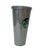 Starbucks Tumbler Large Reusable Travel Cup Silver Glitter Sparkle 20 Oz... - $289.66 MXN