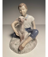 BING &amp; GRONDAHL FIGURINE 2236 GIRL WITH LAMB B&amp;G 1950&#39;S DENMARK EXCELLEN... - $74.00