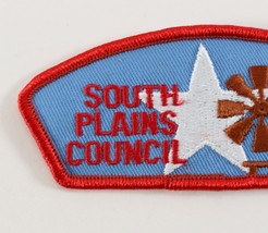 Vintage South Plains Council Texas Red Boy Scouts of America Shoulder CSP Patch - £9.42 GBP