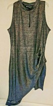 Allegra K Sheer Top Asymmetrical Dress Black Silver - CHOICE OF SIZE - $24.28