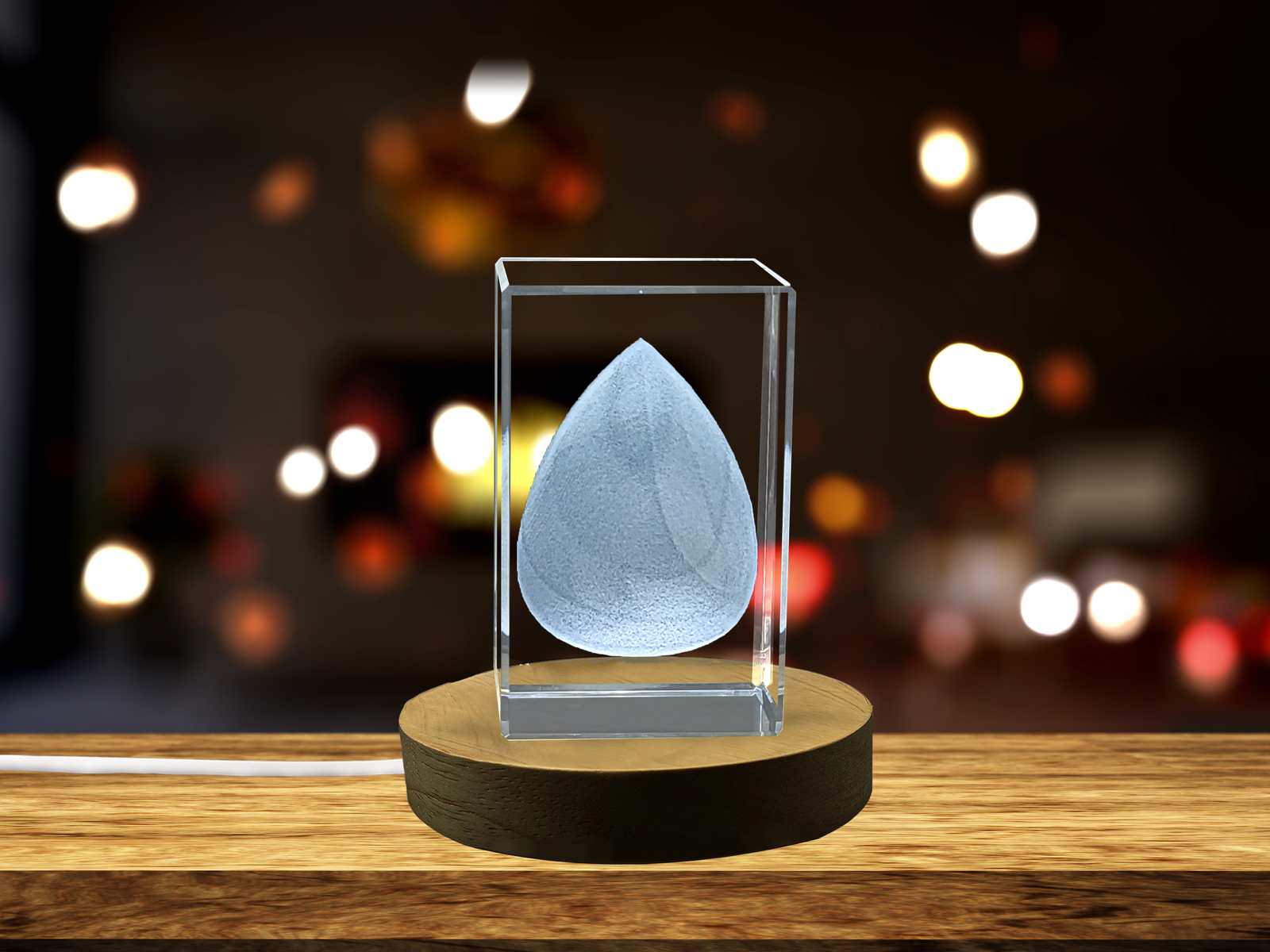 LED Base included | A Crystal Complexion - Makeup Sponge Sculpted in Living