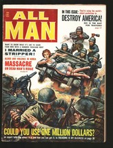 All Man #9 2/1960-Commies use nurse to attack American foxhole-cheesecak... - £76.87 GBP