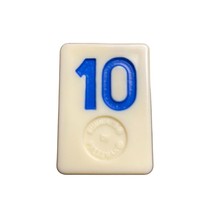 Pressman Rummikub Blue 10 Tile Original Replacement Game Piece Smooth Back u - £5.25 GBP