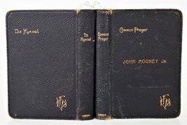 1893 Antique Book Of Common Prayer Psalter Hymnal Leather Set John Mooney Jr - £38.13 GBP