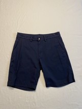 Lululemon Athletica Mens Chino Shorts Navy Blue 32” Pockets Stretchy  - $29.03