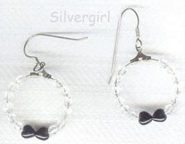 Metal Hoop Earrings w/Hooks, Glass, Gemstone, Crystal, Lampwork, Plastic GP SP - £7.07 GBP