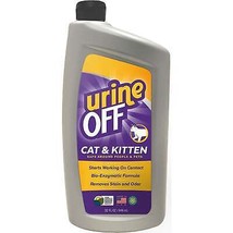 Urine Off Cat &amp; Kitten Formula Bottle with Carpet Injector Cap 1ea/32 fl oz - £20.48 GBP