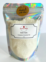 Cinnamon Bath Salts Epsom Salt bath soak gift for her therapeutic body soak - $7.43