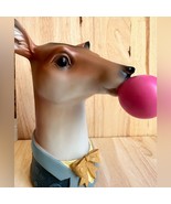 Deer head with bubblegum animal novelty vase. - $631.68 MXN