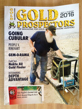 Vintage GOLD PROSPECTORS Magazine July August 2016 Treasure Hunters Silver Coins - $2.96