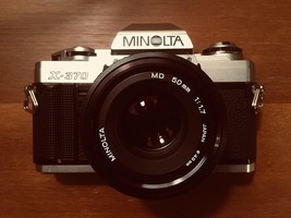 Minolta X-370 Film Camera With A Standard 50Mm F/1.7 Lens - £173.83 GBP