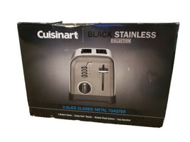 Cuisinart 2-Slice Classic Toaster - Black Stainless Steel - CPT-160BKSP1ESP - £25.78 GBP