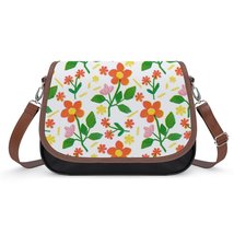 Mondxflaur Flower Floral Messenger Bag for Women PU Leather Crossbody Ba... - £21.62 GBP