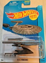 2014 Star Trek U.S.S VENGEANCE Hot Wheels HW CITY Planet Heroes Die Cast... - £9.58 GBP