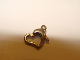 .925 Sterling Silver Floating Heart Lobster Clasp for Necklace Bracelet ... - $6.29