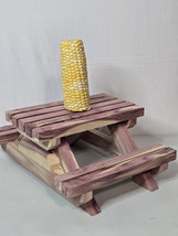 Handmade Cedar Squirrel Feeder Picnic Table - £21.70 GBP