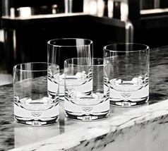 4 Pc Set Single Old Fashioned Lead Free Crystal Scotch Glass  6 Oz - $4,035.74 MXN