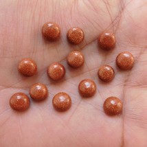 18x18 mm Round Lab Created Golden Sunstone Cabochon Loose Gemstone Lot 10 pcs - £28.61 GBP