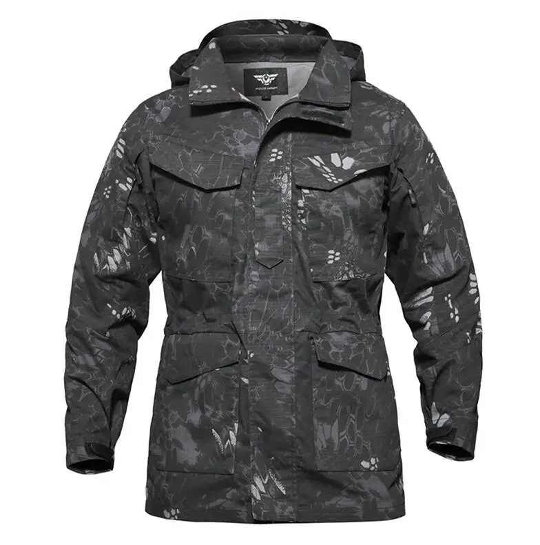 US Army  Jacket Coats Men  Field Hood Jackets  Many Pockets Waterproof  Windbrea - £142.65 GBP