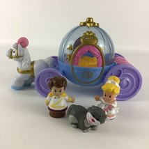 Fisher Price Little People Disney Princess Cinderella Coach Figures Sounds Music - $49.45