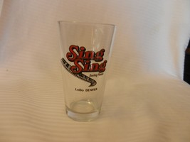 Sing Sing Dueling Pianos LoDo Denver Beer Pint Glass Clear with Logo, 5.75&quot; Tall - £24.12 GBP