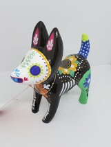Flavia Z Drago Dia De Muertos Calavera Sugar Skull Dog Figurine 5"Hx 2"W x4"L image 3