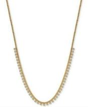 Argento Vivo Zirconia 18 Statement Necklace in 18k Gold-Plated Sterling Silver - £43.96 GBP