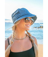 Pocket Accent Denim Bucket Hat - $374.40 MXN