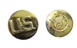 Vintage US ARMY Transportation Corps &amp; Enlisted Infantry Insignia Lapel Pins - £10.98 GBP