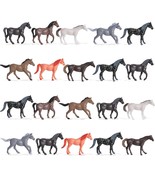 20 Pieces Realistic Plastic Horse Figurines Play Set Plastic Realistic T... - £21.88 GBP