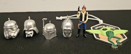 Hallmark Keepsake 2020 Star Wars Mini Helmet Ornament Set & More! Lot of 6 - $19.34