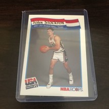 1991-1992 McDonald&#39;s NBA Hoops John Stockton #45 Utah Jazz Basketball Card - $1.13