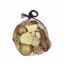 Bag of Metallic Gold and Natural White Dried Botanical Decorative Filler - £17.19 GBP