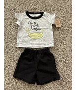 Chick Pea Brand Whale 2 pcs set shorts shirt I&#39;m a catch 0-3 months Baby... - $176.17 MXN