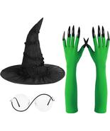 Wicked Witch Elphaba Costume Accessories Set for Adults Halloween Cosplay - $35.99