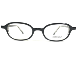 Matsuda Eyeglasses Frames 10314 BK/SP VE Black Clear Oval Full Rim 43-19-135 - £164.79 GBP