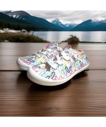 Skechers Bobs X  J Goldcrown WOMENS Multicolor Hearts Lace Up Sneakers 6... - $54.53 CAD