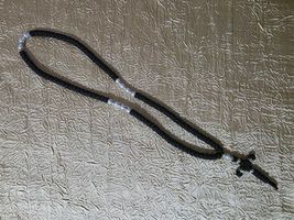 Orthodox black 100 knot komboskini, handmade prayer rope, thight brojanica - $25.00