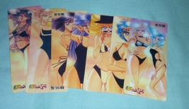 RARE Sailor Moon Manga Sexy Girls Lot 8 Complete Bookmark Thick Card Sai... - $35.00