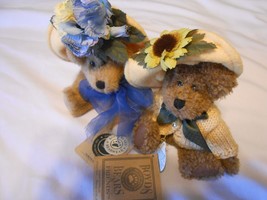 Lot 2 Boyd&#39;s Bears small fully jointed Flora Mae Bloom  &amp; Nanette Dubeary 6-7&quot; - £7.80 GBP