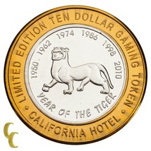 Sam Boyd&#39;s Las Vegas Nv Gioco Token Anno Di Il Tigre 999 Sottile Argento - $62.36