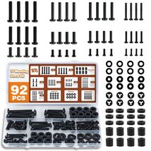 92PCS Universal TV Mounting Hardware Screw Kit Set-M4 M5 M6 M8 Screws 80... - $13.26