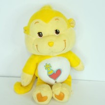 Care Bear Cousins Edition Playful Heart Monkey 2004 10&quot; Plush Yellow Stu... - £17.40 GBP
