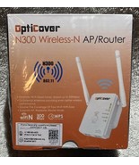 Factory Sealed OptiCover N300 Wireless-N AP/Router W/Two External Antenn... - $115.64 MXN